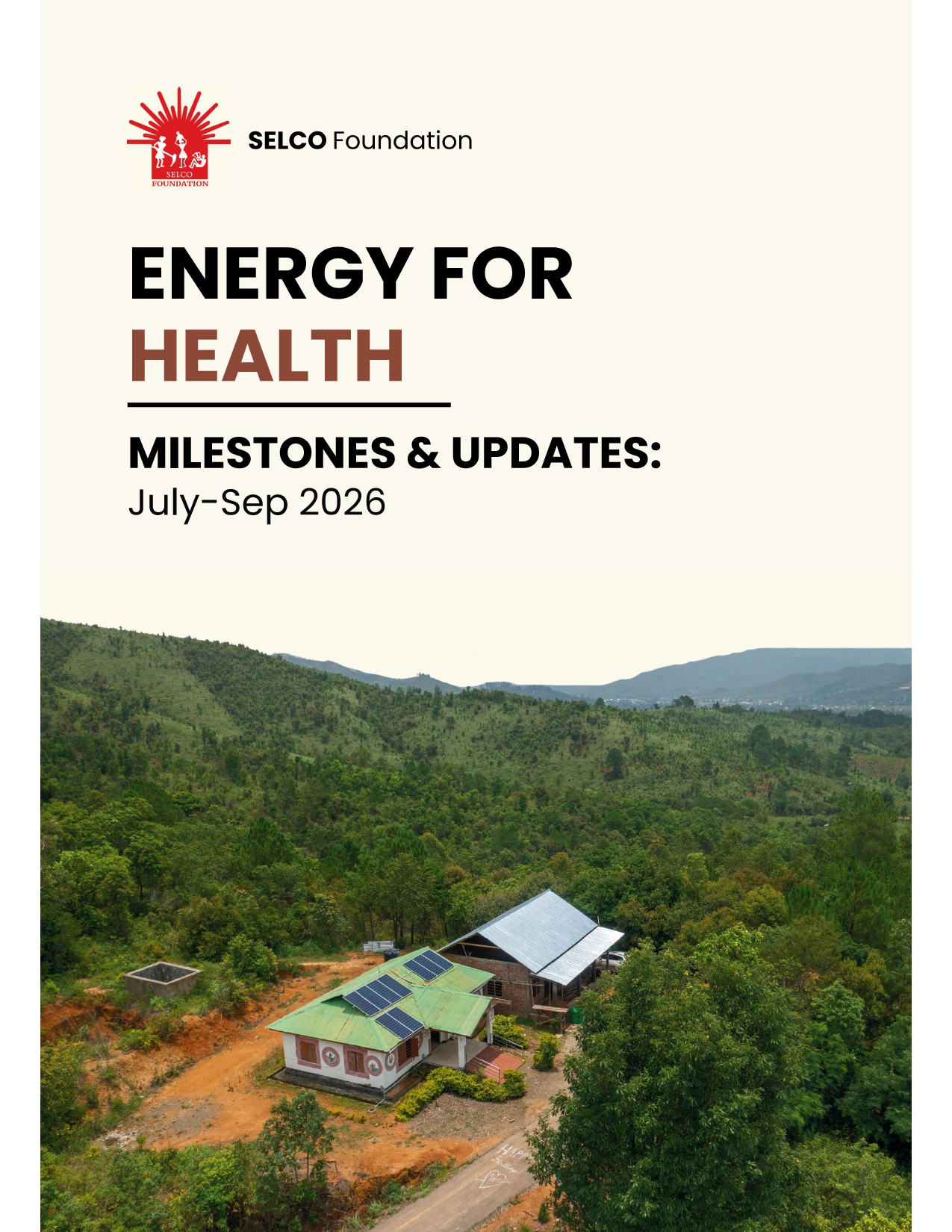 Energy for health Quarterly Milestones & Updates July – Sept 2026